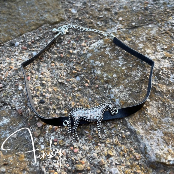 Horse Rhinestone Chocker - Picture 2 of 4